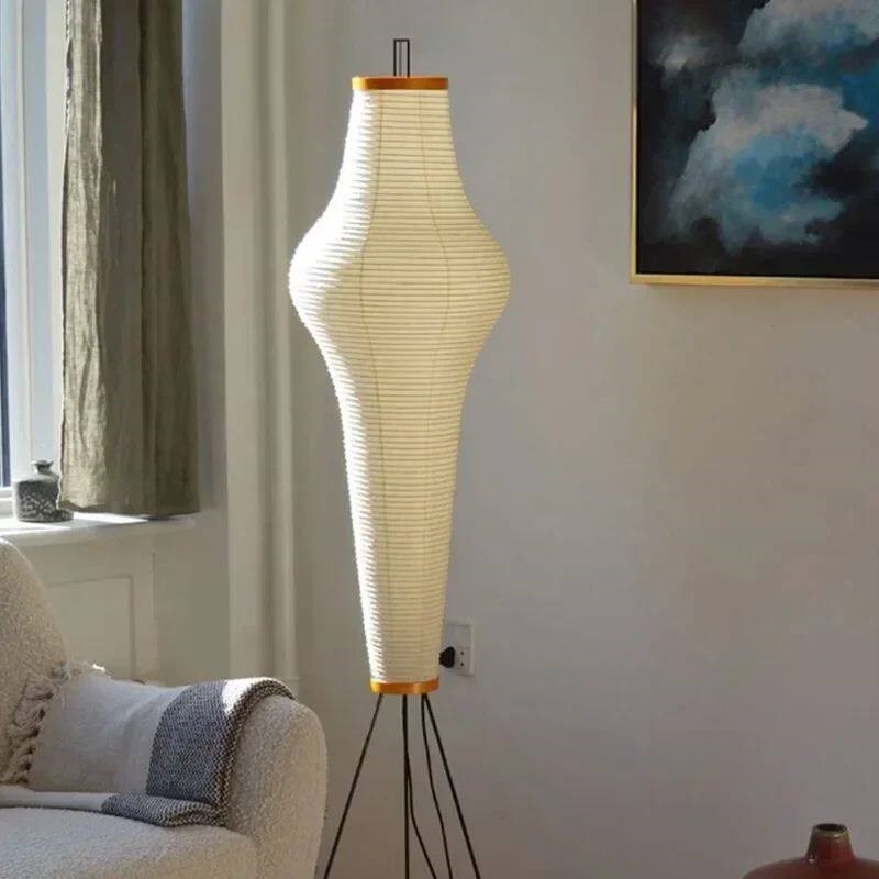 Japanese Akari Noguchi Rice Paper Floor Lamp LED E27 Wabi Sa