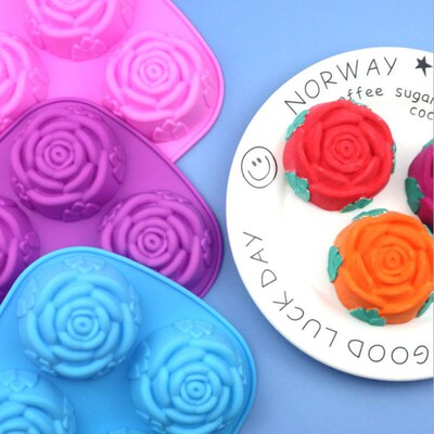 Cake Mousse Mold Rose Flower Chrysanthemum Silicone Baking P