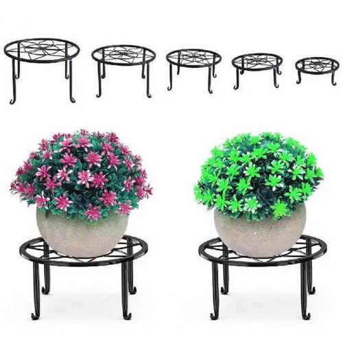 Outdoor Flower Pot Holder Anti-rust Plant Stand Metal Plant