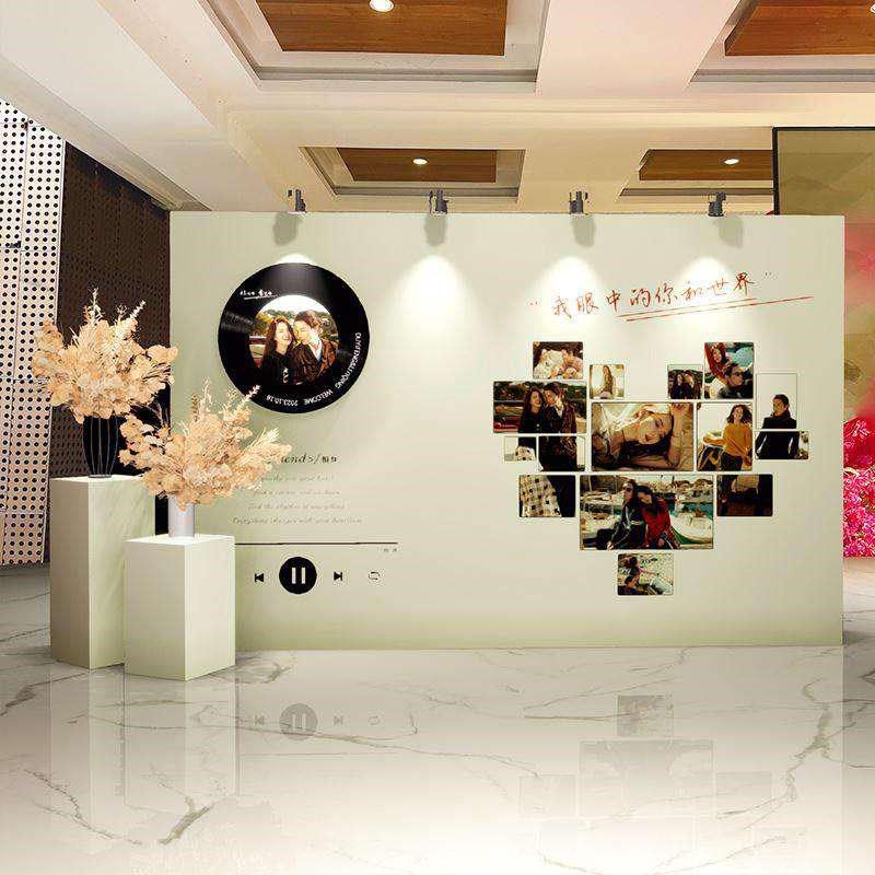 复古唱片机订婚布置装饰场景迎宾牌结婚礼留影区高级感板背景墙,节庆用品/礼品,装扮布置套餐,淘宝优惠券,粉丝福利购,淘宝优惠卷