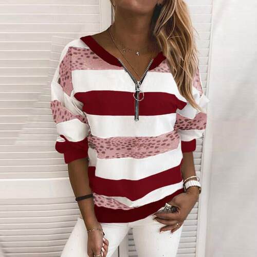Christmas Print Tops Autumn Winter New Elegant Fashion