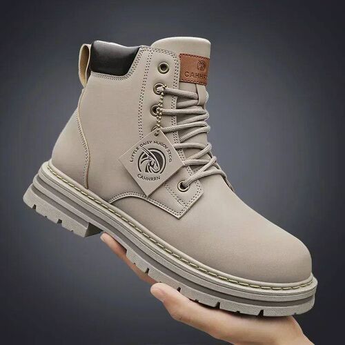 High Top Men Boots Fashion Motorcycle Ankle Boots for Men Ne
