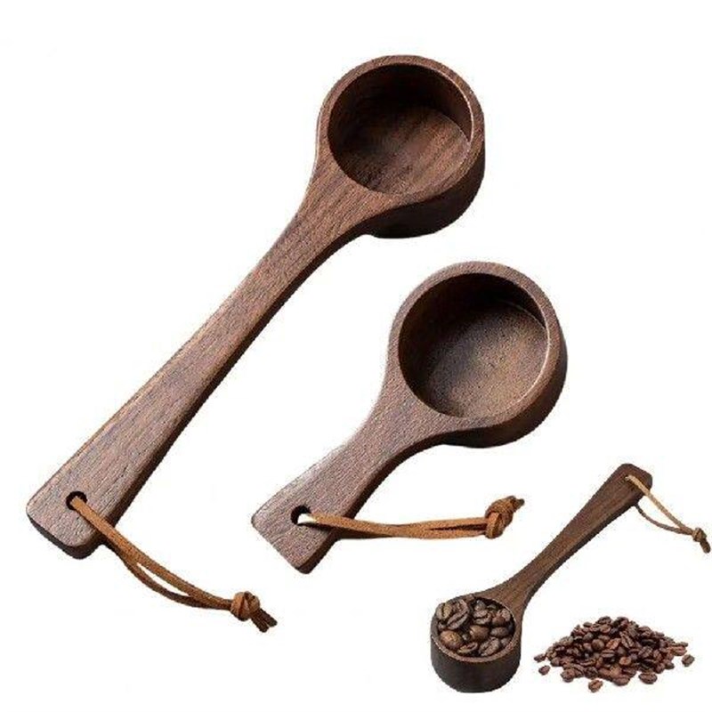 Wooden Coffee Spoon Tablespoon Scoop for Measuring Coffee - 实物图
