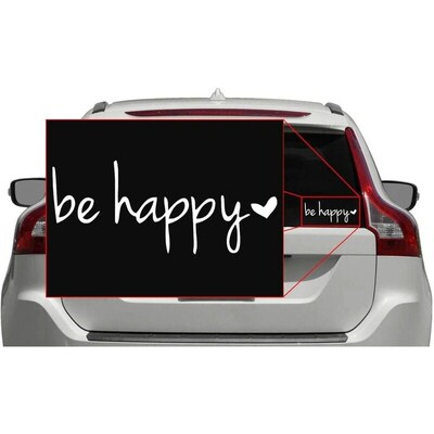 Be Happy er Decal Notebook Car Laptop Car Decoration Waterpr