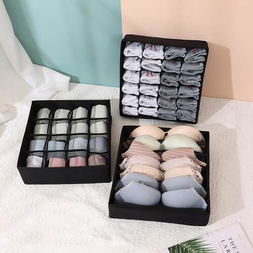 3PCs Underwear Organizers Storage Box Wardrobe Storage Organ