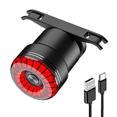 LED Bicycle Tail Rear Light Smart Brake Sensing