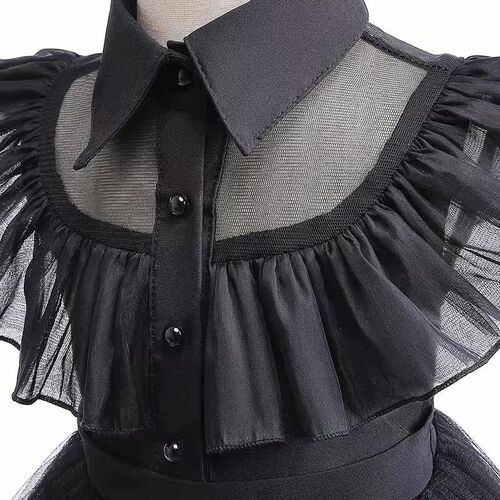 Wednesday Adams Cosplay Costume for Girls -year New Fashion