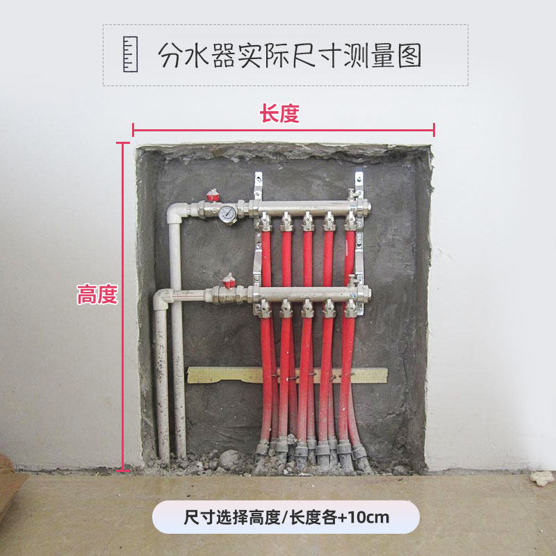 地暖分水器遮挡柜创意检修口装饰门多功能地热门柜暖气片装饰柜