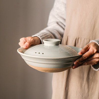 万土烧团圆 煲仔饭砂锅焖米饭炖菜干焖海鲜煲调羹浅口干锅