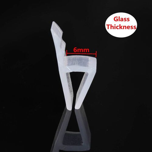 2M 6/8mm Bath Shower Screen Door Sealing Strip for Glass Th