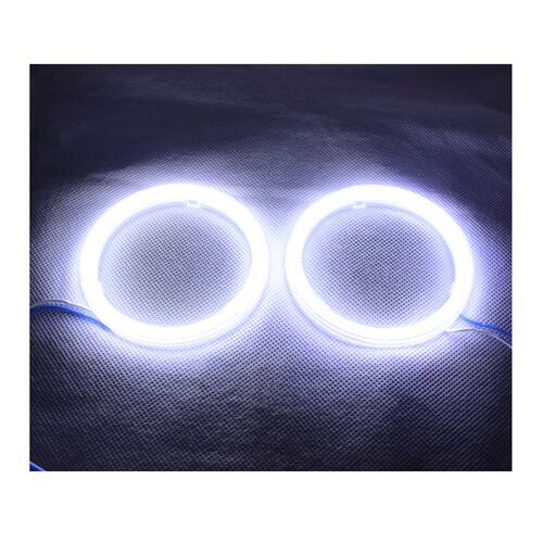 Double Color Angel Eyes COB DRL Light  Led Ring For Car Head