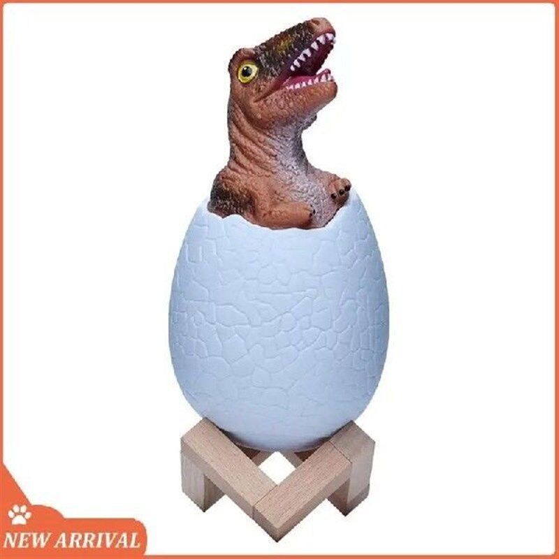 Emption!3D Night Light Velociraptor Egg Desk Lamp 3 Color - 实物图