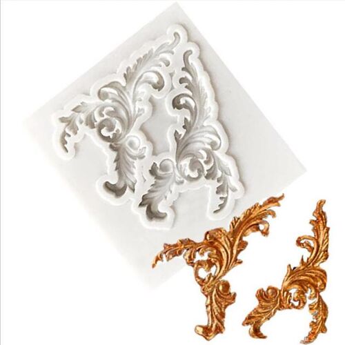 DIY Sugar Craft Frame Border silicone mold Scroll Relief Fon