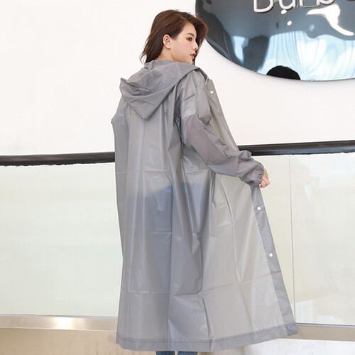 durable thick EVA women men raincoat waterproof cap poncho
