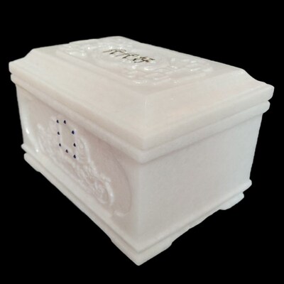 骨灰盒整石挖空天然汉白玉阿富汗玉男款女款金福寿大理石棺材寿材