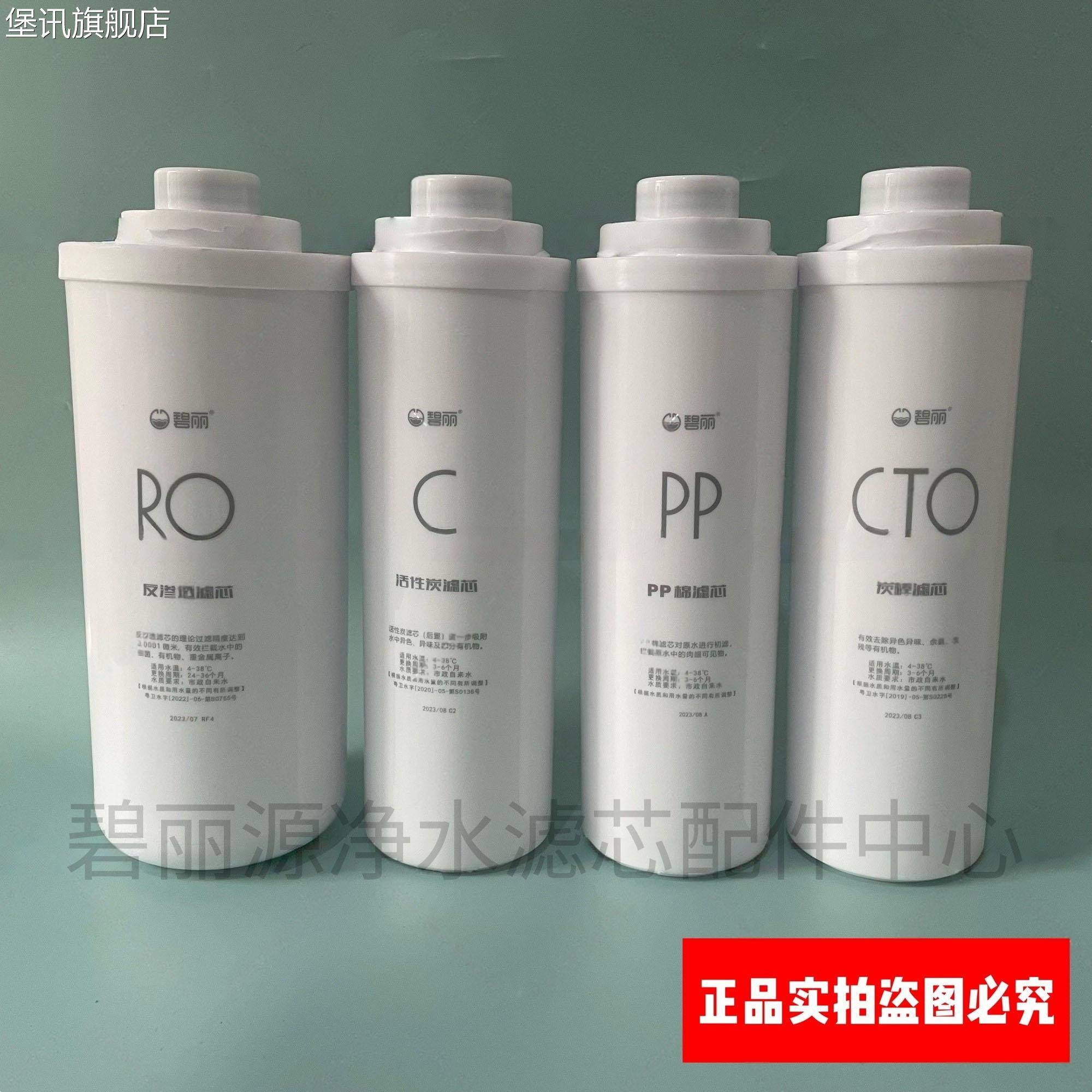 堡讯适用碧丽家用纯水净水器机RO-100A-400D滤芯RO反渗透活性炭通