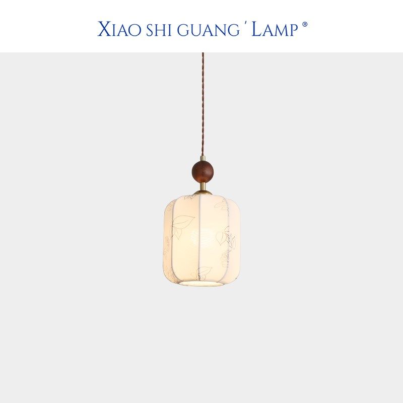 宋代美学复古床头小吊灯中古新国风卧室印花单头布艺吧台吊线灯,家装灯饰光源,床头/玄关/吧台/过道吊灯,淘宝优惠券,粉丝福利购,淘宝优惠卷