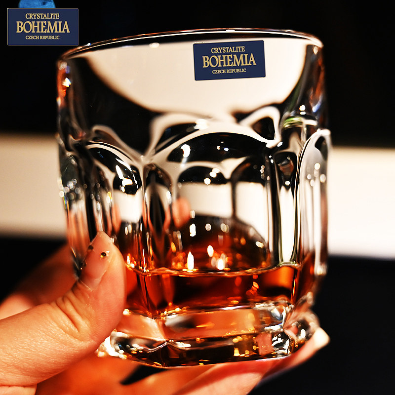 捷克进口BOHEMIA水晶玻璃欧式威士忌杯洋酒杯茶水杯果汁啤酒杯子,餐饮具,洋酒/威士忌杯,淘宝优惠券,粉丝福利购,淘宝优惠卷