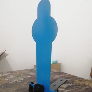 2020新款水弹软弹靶子金属手动复位射击训练灵敏折叠靶片