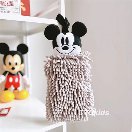 mi奇控入加厚吸水巾擦锅巾卡通可爱米奇唐老鸭毛巾儿童擦手巾