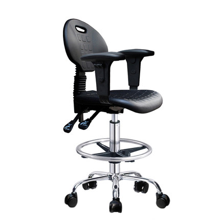 实验室椅,有扶手款,有踏脚,防静电椅