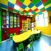 吸音矿棉板600x600吊顶板办公室厂房装 饰天花板彩色微孔