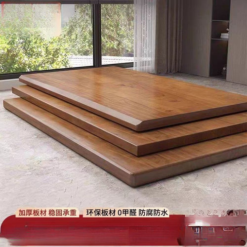 实木桌面原木大板吧台板书桌餐桌电脑桌飘窗吧台diy桌面