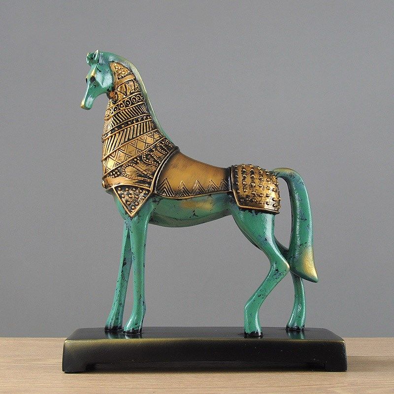 办公室摆件电视柜玄关柜书柜博古架高档酒柜装饰品家居桌面马摆件,家居饰品,流水摆件,淘宝优惠券,粉丝福利购,淘宝优惠卷