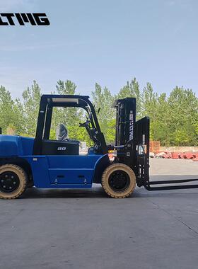 8吨柴油叉车内燃叉车10吨 实心胎座驾式多功能四驱搬运起重车