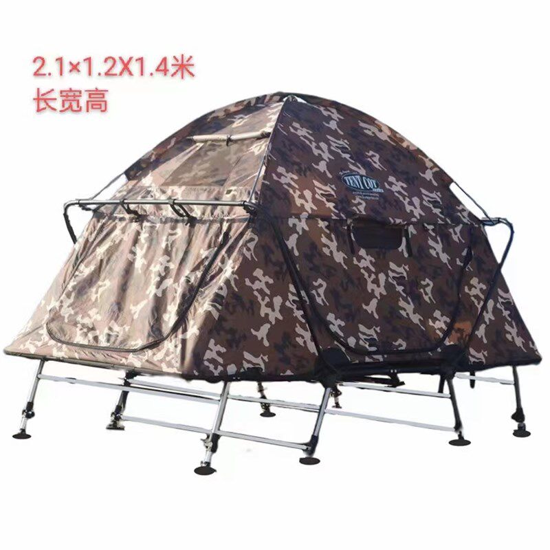 天鹰直销双人加大离地帐篷防风雨蚊虫可调节脚免搭建钓鱼露营行军
