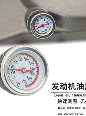 奔达金吉拉/灰石QJ闪300 GV300改装机油表油温表引擎温度表配件