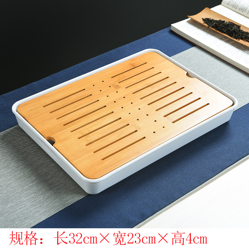 功夫竹制茶盘竹子茶海平板排水式茶台大中小号托盘提梁壶茶托促销