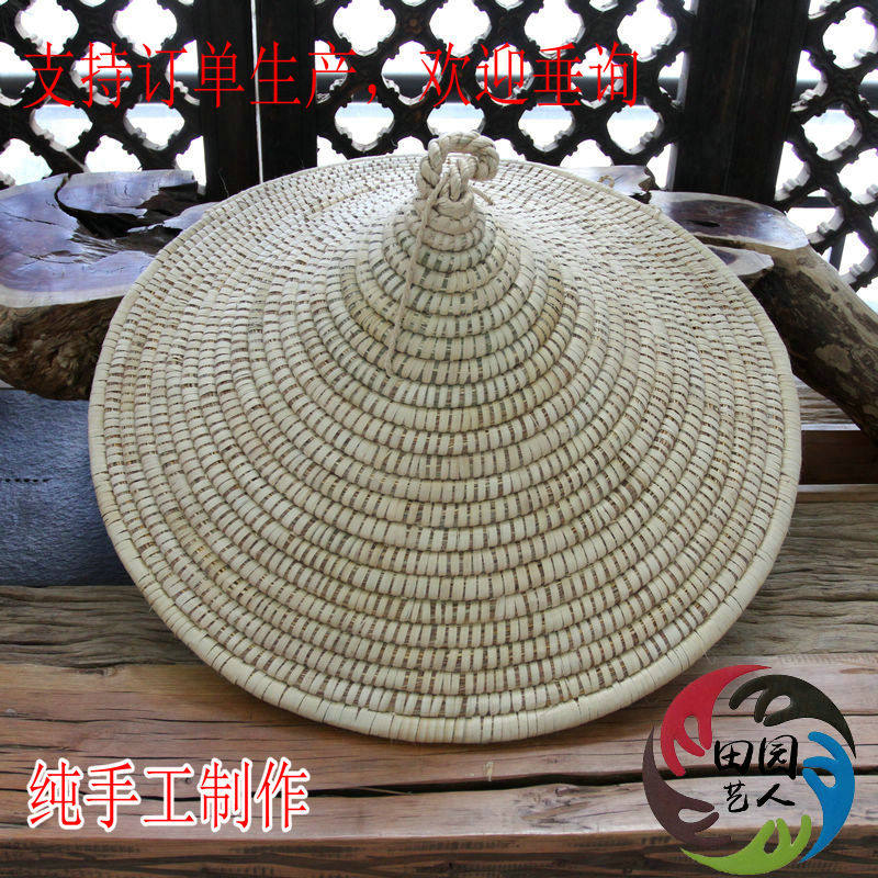 手工新款田园艺人云南十八怪草帽当石锅酒缸盖灯罩制品竹编编锅盖,特色手工艺,竹编/竹雕,淘宝优惠券,粉丝福利购,淘宝优惠卷