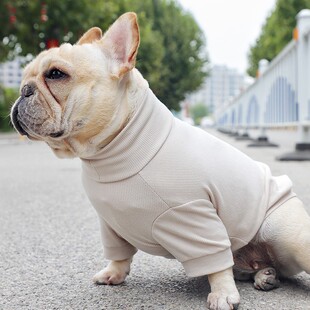 法宝宠物 定制款狗狗秋冬衣服高领打底衫保暖卫衣法斗巴哥柯基