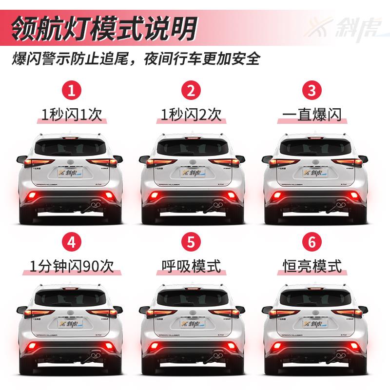 领航灯泡适用皇冠陆放 汉兰达改装刹车爆闪后雾灯后杠巡航呼吸灯