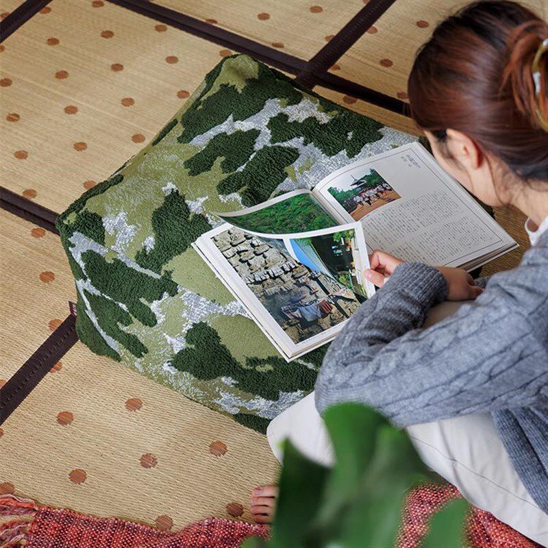 北欧风客厅蒲团布艺坐垫榻榻米坐墩家用大坐垫地上懒人沙发可拆洗