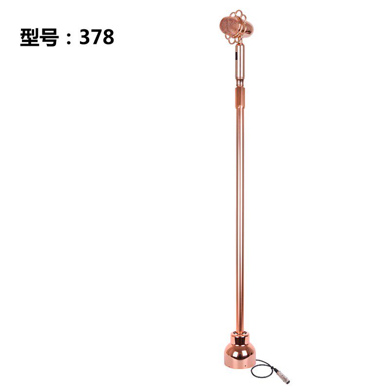 复古摇摆无线麦克风ktv专业落地立麦话筒舞台演出摇麦式有线话筒