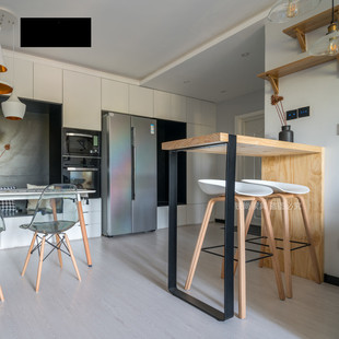 吧台桌实木桌椅组合商用酒吧台家用阳台靠墙高脚窄桌子长条小吧台