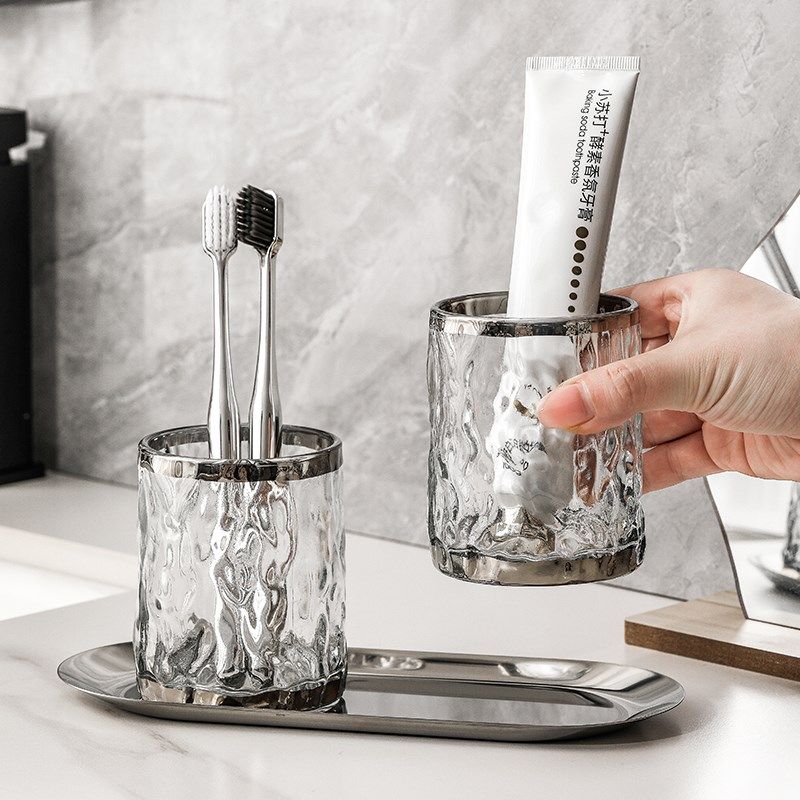 日式轻奢玻璃刷牙杯情侣洗漱杯牙刷杯牙杯牙膏牙刷漱口杯子牙缸杯,家庭/个人清洁工具,洗漱杯,淘宝优惠券,粉丝福利购,淘宝优惠卷