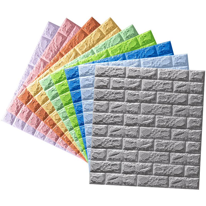 3d立体墙贴卧室温馨墙纸自粘防水壁纸泡沫砖墙面贴板装饰创意贴纸,家居饰品,软装墙贴,淘宝优惠券,粉丝福利购,淘宝优惠卷