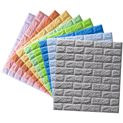 3d立体墙贴卧室温馨墙纸自粘防水壁纸泡沫砖墙面贴板装饰创意贴纸