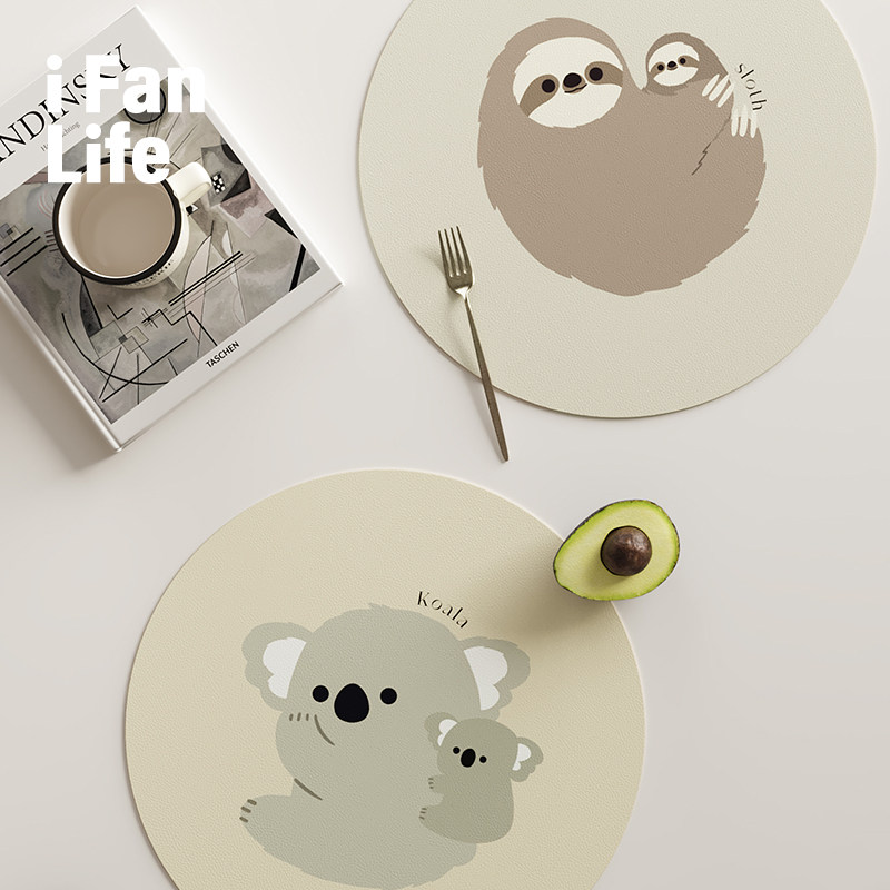 范店萌物乐园皮革餐垫防水防油隔热垫防烫碗垫杯垫菸灰缸垫西餐垫,居家布艺,餐垫,淘宝优惠券,粉丝福利购,淘宝优惠卷