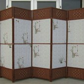 欧式 饰隔断玄关折叠移动酒店客厅卧室家居遮挡 简约布艺滑轮屏风装