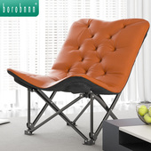 躺椅家用折叠蝴蝶椅阳台家用休闲懒人沙发可躺太阳椅午休午睡椅子