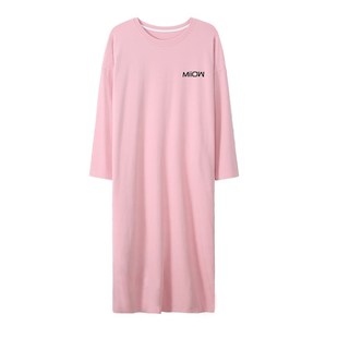 纯棉睡裙女款超长款到脚踝春秋款长袍全棉加长长裙秋冬季长袖睡衣