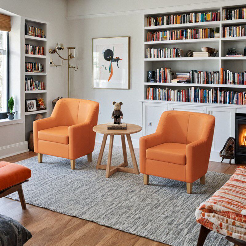 北欧小型休息区单人沙发椅布艺懒人网红款酒店宿舍家用靠背小尺寸