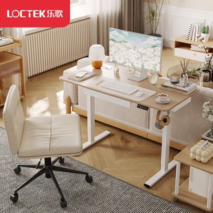 乐歌电动升降桌E1S小户型家用办公笔记本书桌学生学习桌电脑桌