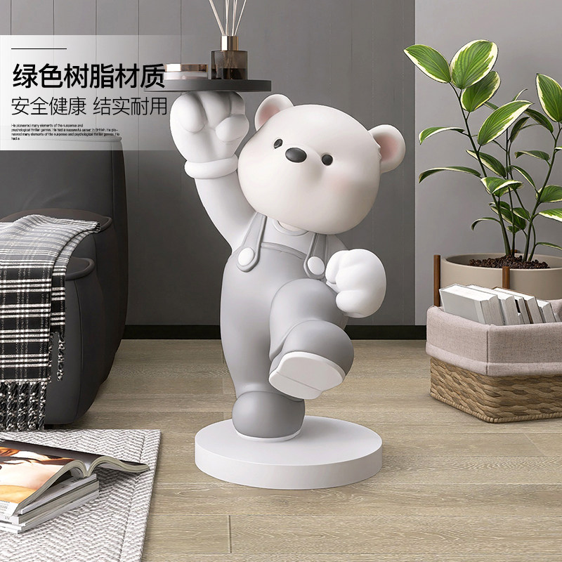 熊客厅落地大摆件托盘家居饰品沙发边几电视柜旁乔迁新居礼品,家居饰品,落地摆件,淘宝优惠券,粉丝福利购,淘宝优惠卷