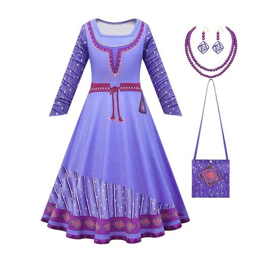 Wish Dress Up Kids Girls Asha Cospaly Costume Halloween