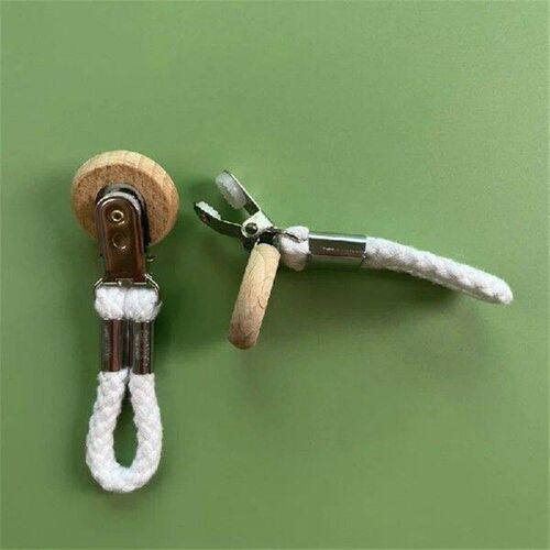 2pcs Towel Hanging Clips Clamps Braided Multipurpose Cotton